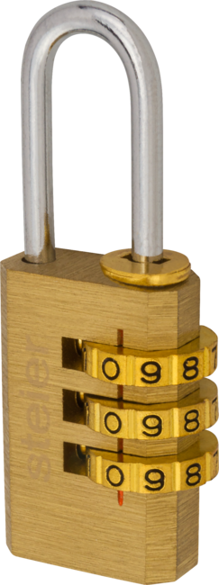Padlock with code Steier 20/22/Ø3mm brass