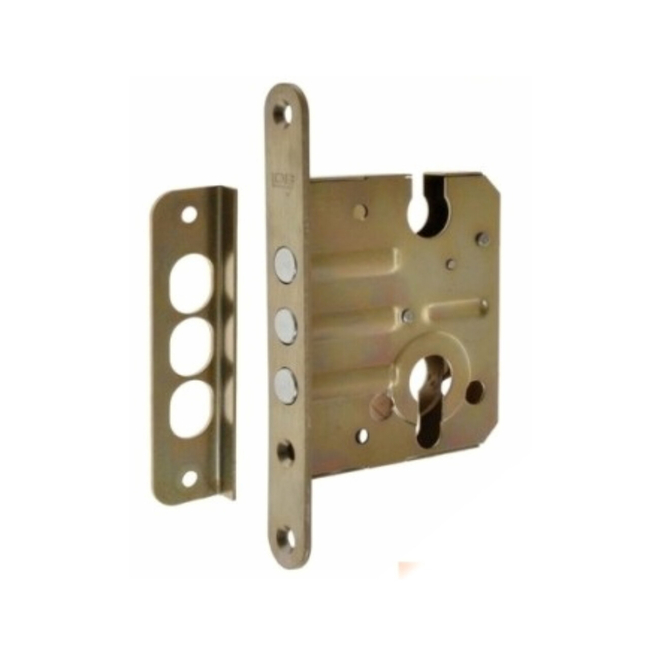 Auxiliary lock vahetatava with cylinder LOB 160/50mm galvanized
