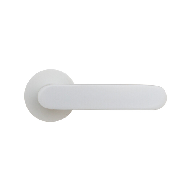 Door handle round with escutcheons MRO-38-30 Scandinavian standard Standard white