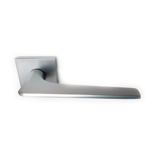 Door handle square with escutcheons AL580 IDEALINE graphite colour