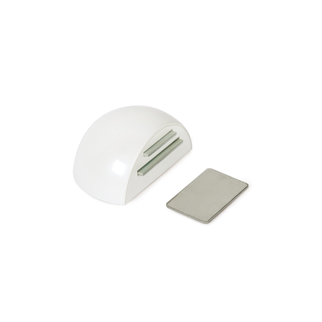 Door stopper with magnet REI Ø52x38x26mm white
