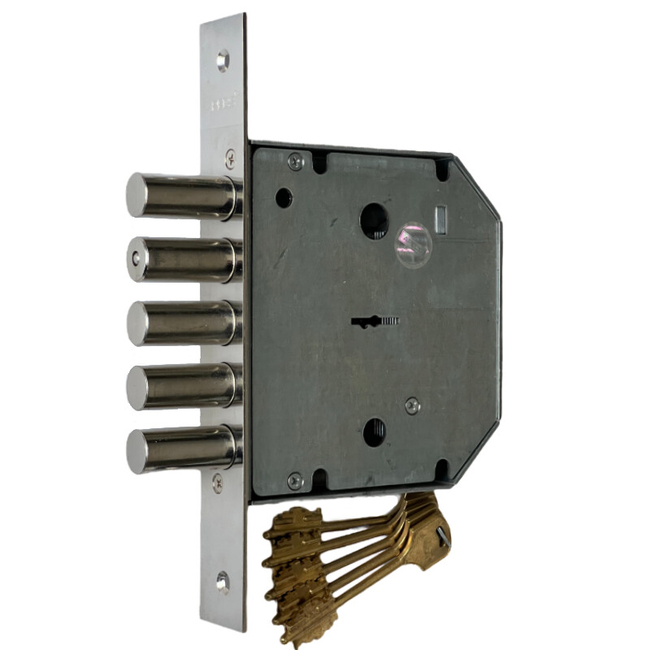 Metallukse lisalukk APECS 245x137.5x66.5mm kroomi värvi