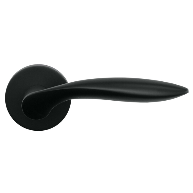 Door handle round with escutcheons MRO-34-30 black