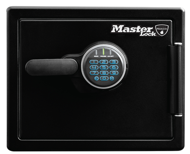 Vee- and fire-resistant safe Master Lock 491x415x348mm black