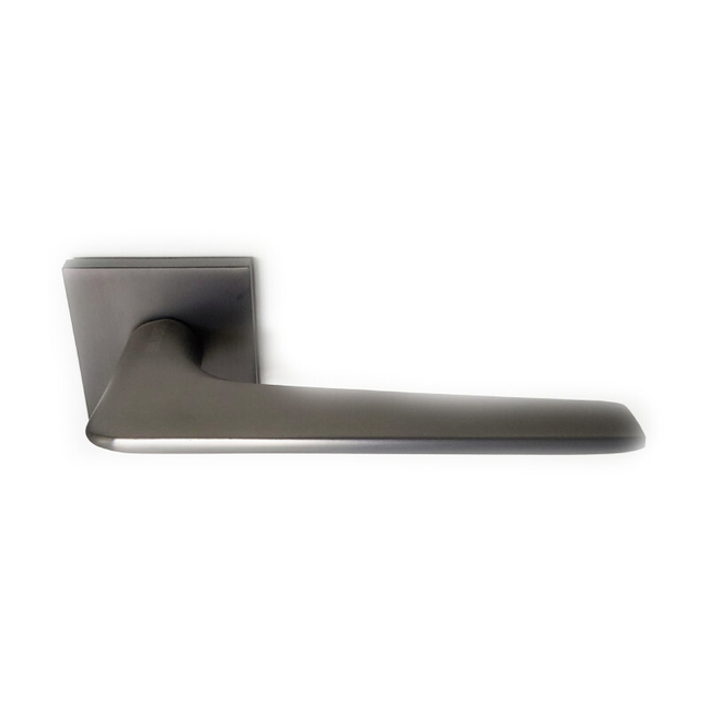 Door handle square with escutcheons AL822 IDEALINE graphite colour
