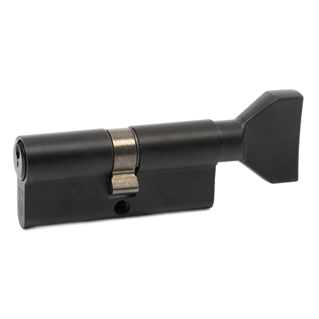 Lock cylinder with thumbturn MP 35x35mm/5 keys black