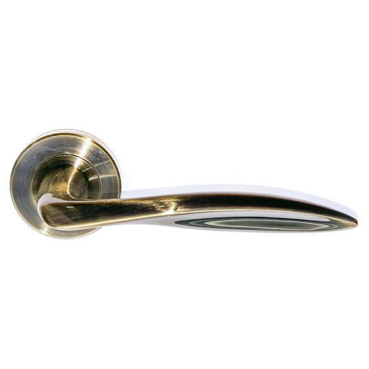 Door handle round with escutcheons 479 APECS bronze