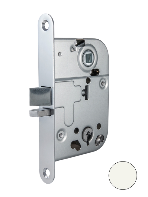 WC ukselukk vastusplaadiga 45/72/150mm valge