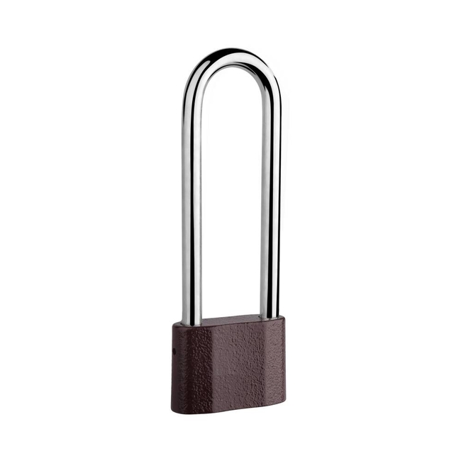Padlock LOB 50/104/Ø8mm/3 keys brown