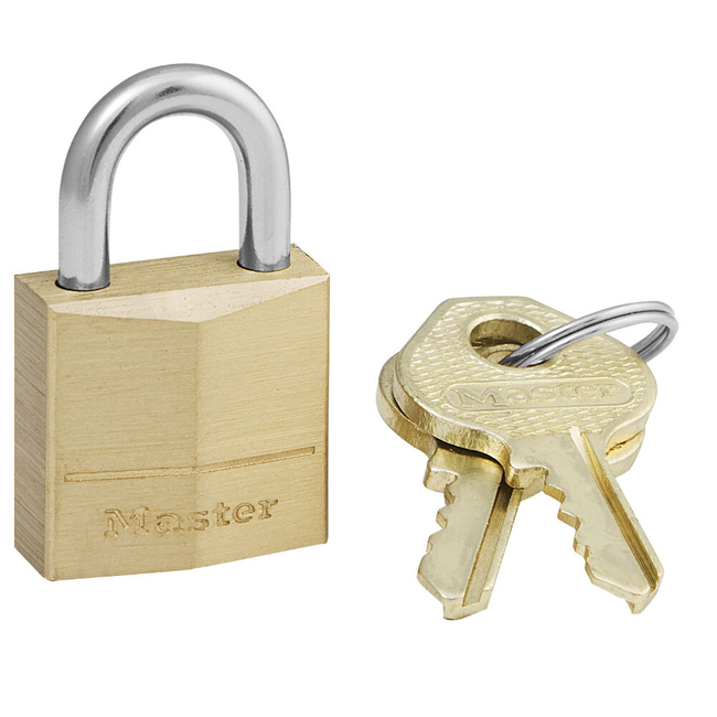 Padlock MASTERLOCK 20/11mm brass