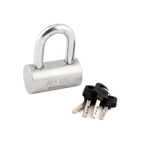 Tabalukk APECS 50/34/Ø9.5mm/4 võtit kroomi värvi