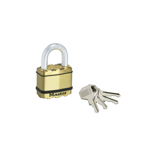 Tabalukk MASTERLOCK EXCELL 50/25mm/9 klassi messingu värv