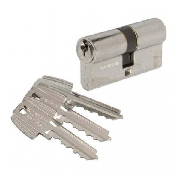 Lock cylinder TESA 35x35mm/3 keys chrome colour