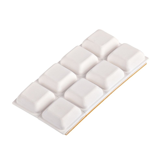 Door stoppers wall-mounted SUKI international 15x15mm/8 pcs white