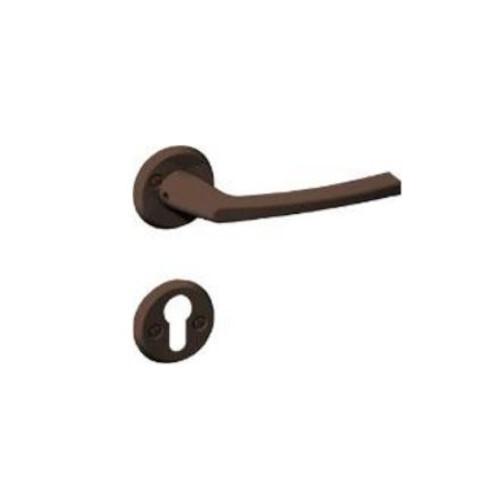 Ukselink ümarate kattekilpidega 30mm pruun