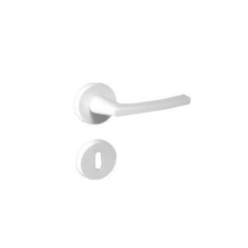 Ukselink ümarate kattekilpidega 38mm valge