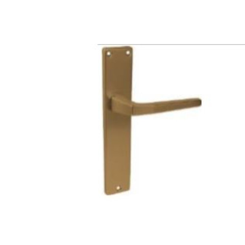 Aluminium door handles with escutcheons bronze
