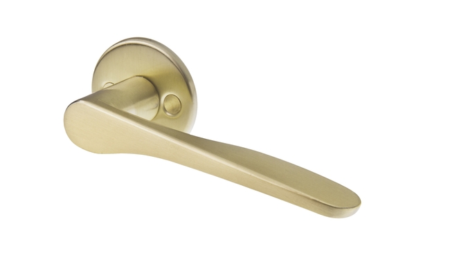 Door handle VAL73_007 matte brass colour