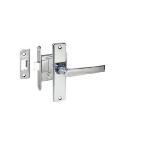Ukselukk ukselingiga AC45 45mm/ poleeritud kroomi värv