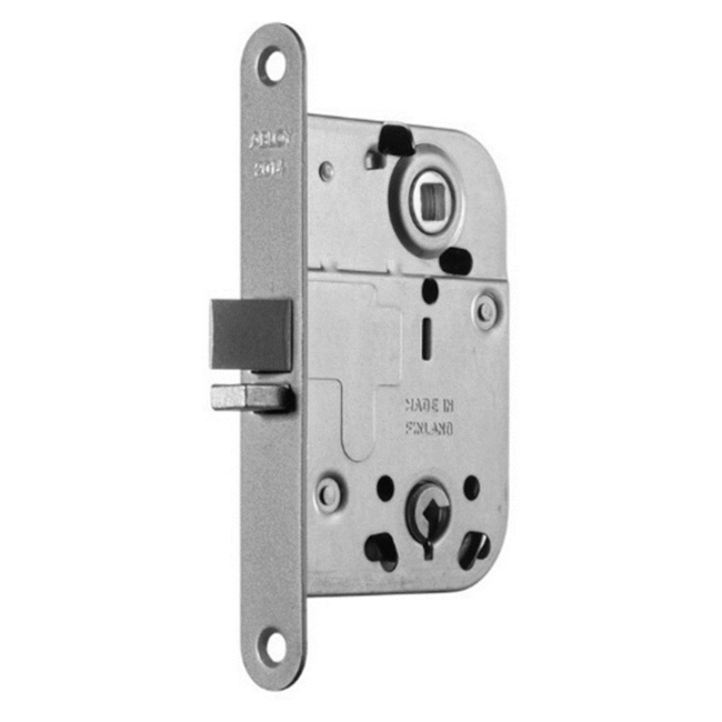 Door lock Abloy 2014 with strike plate 0045 72mm chrome-plated