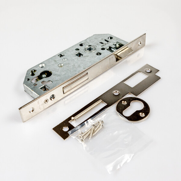 Door lock TESA 40mm nickel colour