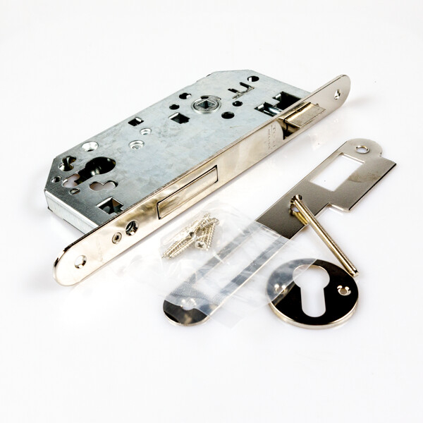 Door lock TESA 50mm nickel colour