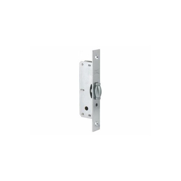 Door lock roller catch and with strike plate