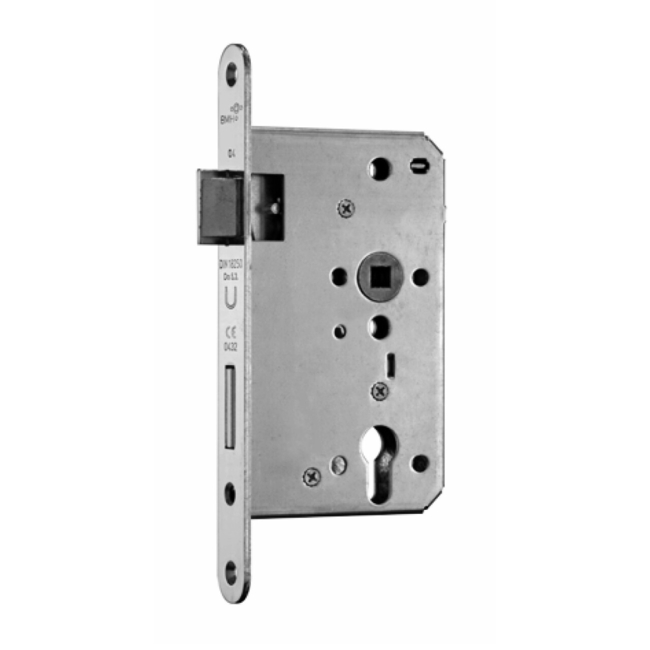 Fire-resistant door lock/right BMH 65/72/235mm galvanized