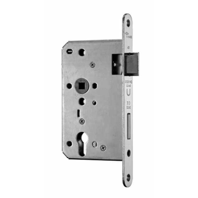 Fire-resistant door lock/left BMH 65/72/235mm galvanized