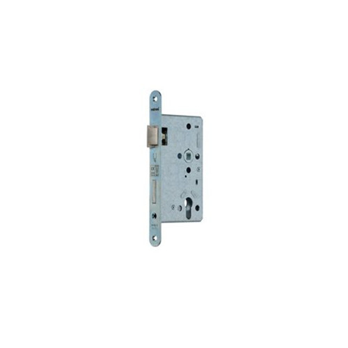 Fire-resistant door lock Valnes 72mm/65mm/left stainless steel colour