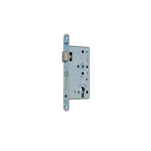 Fire-resistant door lock Valnes 72mm/65mm/right stainless steel colour