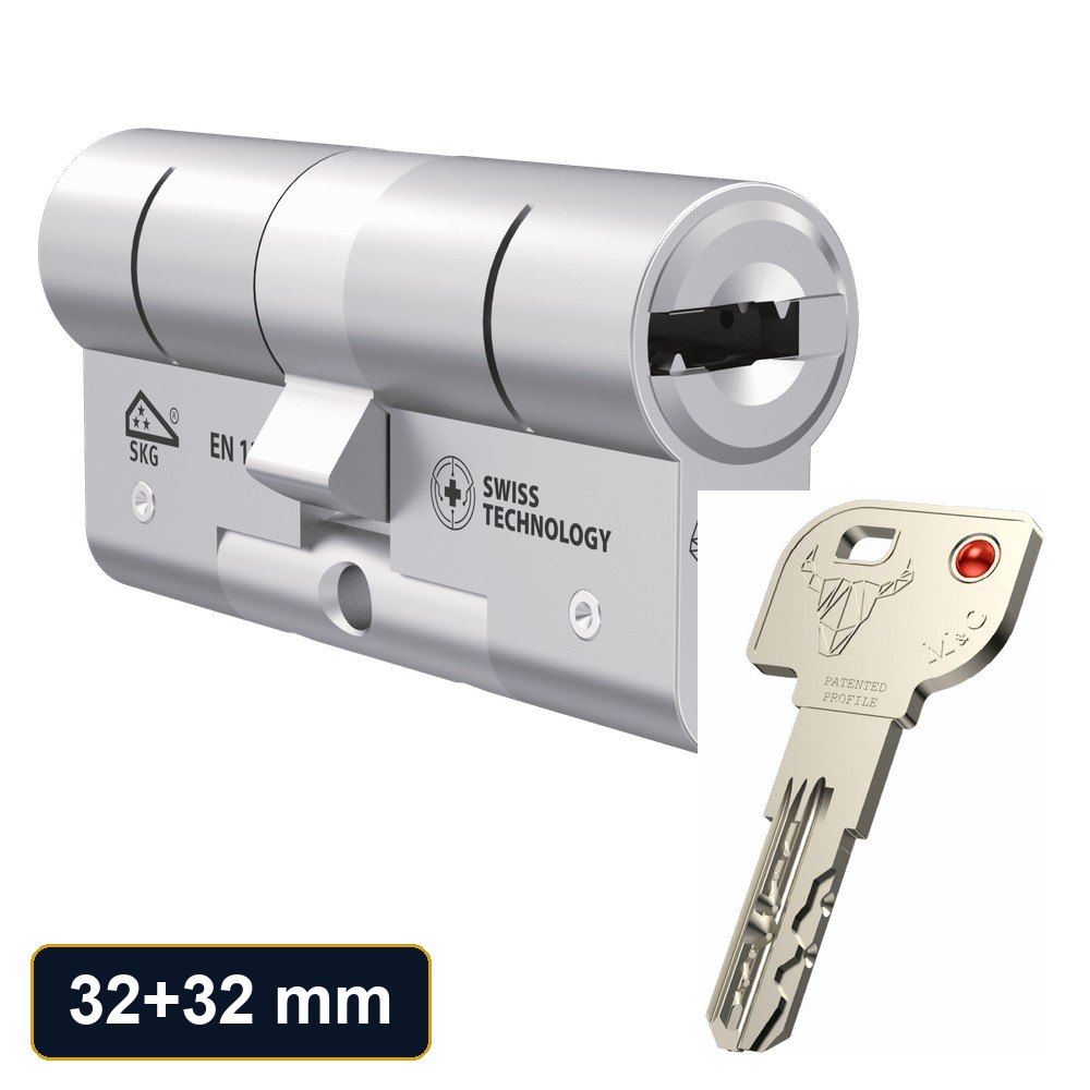 M&C CONDOR security cylinder 32+32 mm (3 keys)