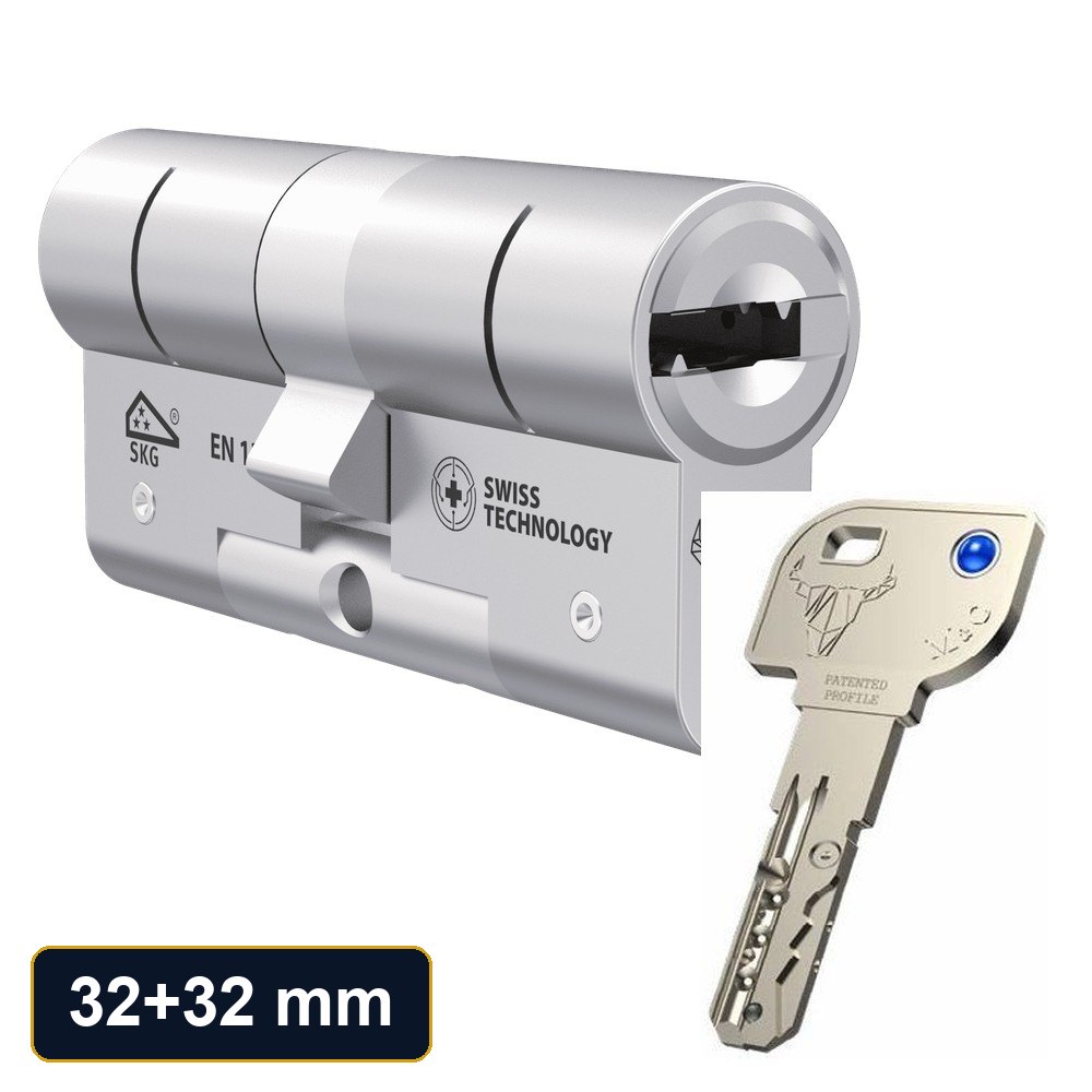 M&C MOVE security cylinder 32+32 mm (3 keys)